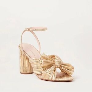 Loeffer Randall beautiful gold sandals worn twice. Excellent condition